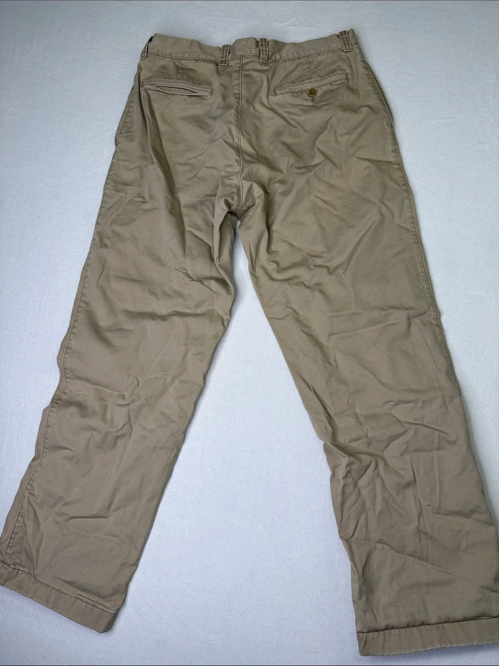 J. Crew Tan Chinos with Red Plaid Lining